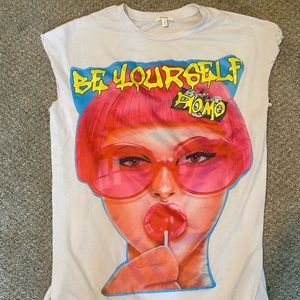 Love J Be Yourself Unisex Tank top with ripped distressed sleeves